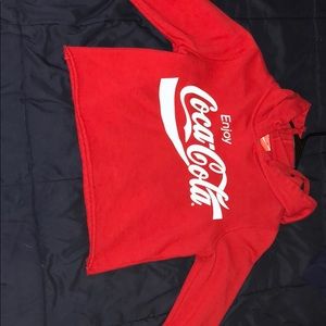 Coca-cola cropped hoodie